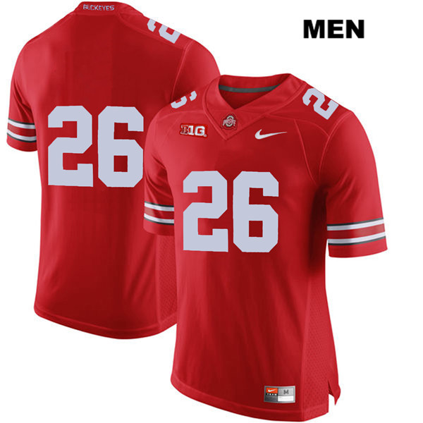 Ohio State Buckeyes Men's Jaelen Gill #26 Red Authentic Nike No Name College NCAA Stitched Football Jersey SK19G23JO